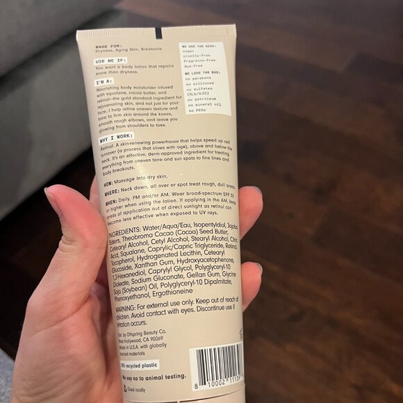 Versed Skincare Gentle Retinol Body Lotion - Picture 4 of 4